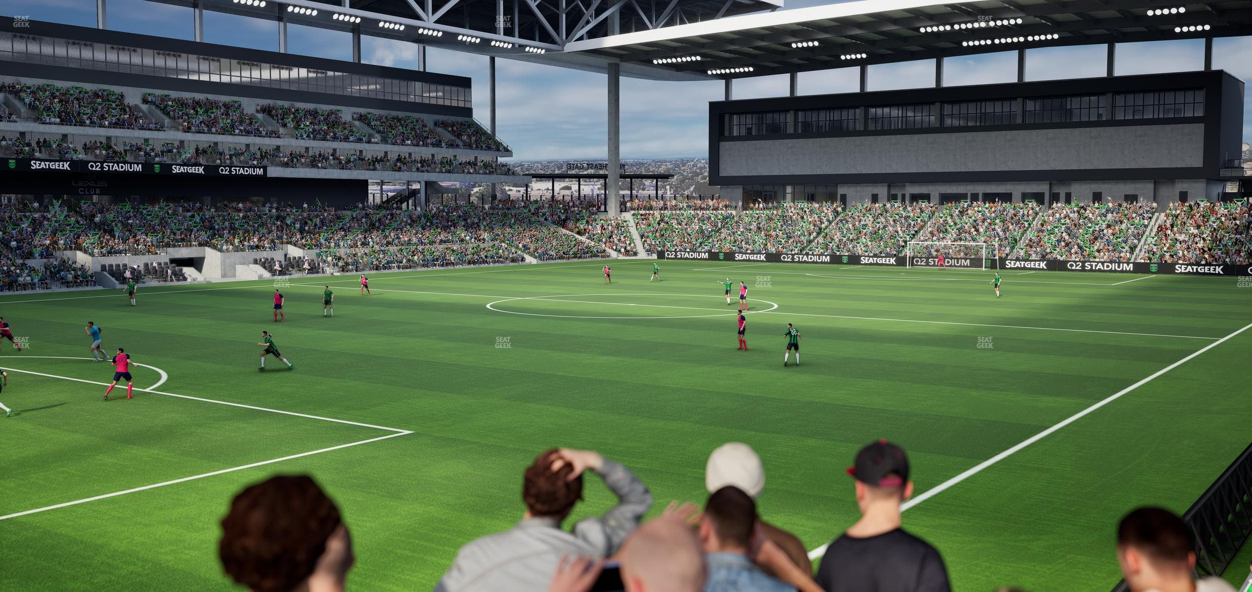 Q2 Stadium - Section Chevron Community Corner 1 A Seat View