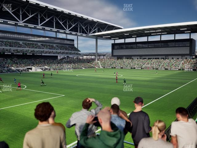 Q2 Stadium - Section Chevron Community Corner 1 A Seat View