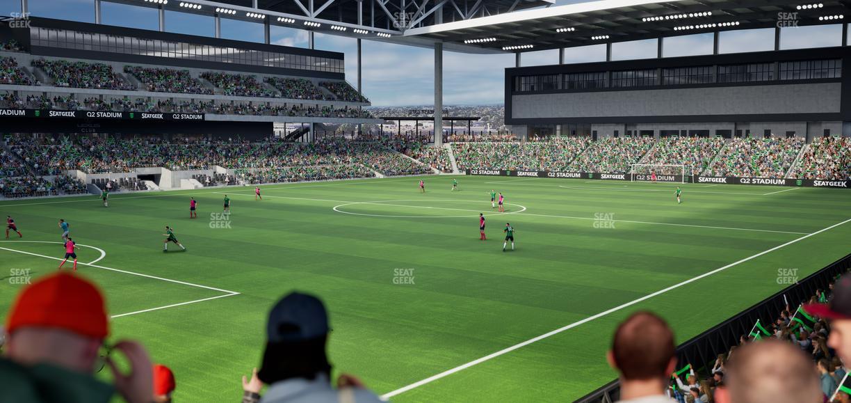 Q2 Stadium - Section Chevron Community Corner 2 A Seat View