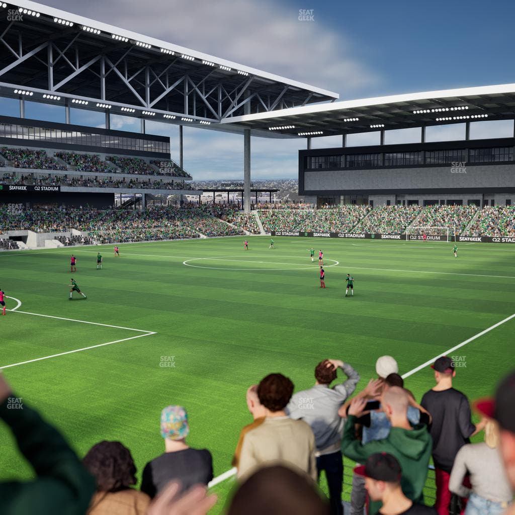Q2 Stadium - Section Chevron Community Corner 2 B Seat View