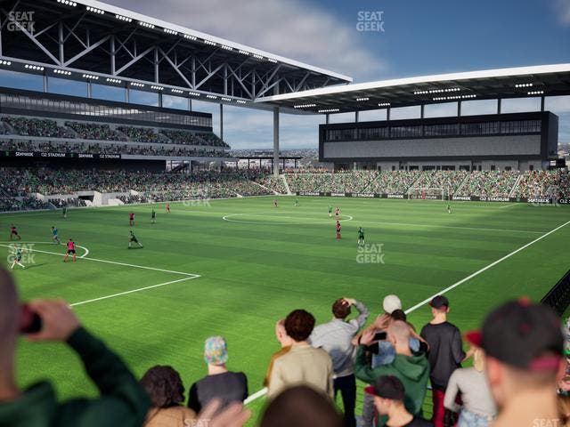 Q2 Stadium - Section Chevron Community Corner 2 B Seat View