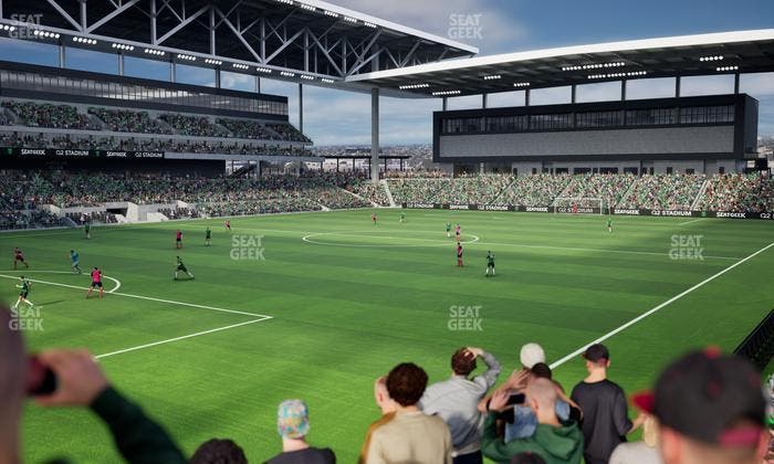 Q2 Stadium - Section Chevron Community Corner 2 B Seat View