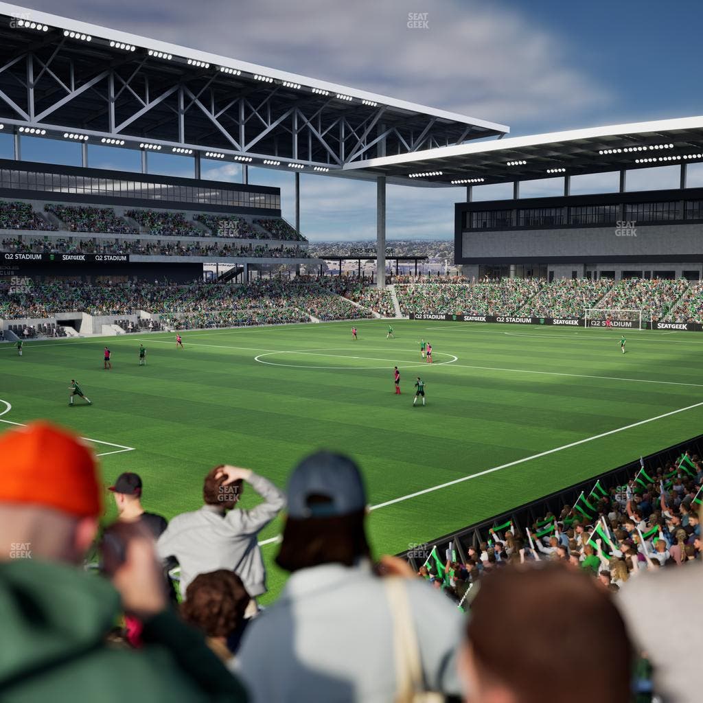 Q2 Stadium - Section Chevron Community Corner 3 A Seat View