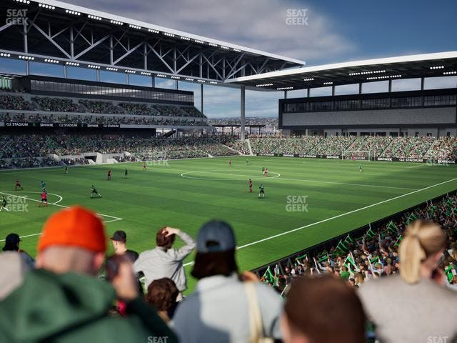 Q2 Stadium - Section Chevron Community Corner 3 A Seat View