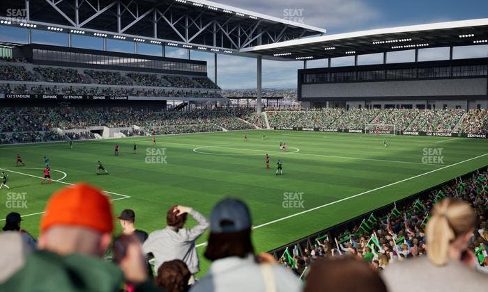 Q2 Stadium - Section Chevron Community Corner 3 A Seat View