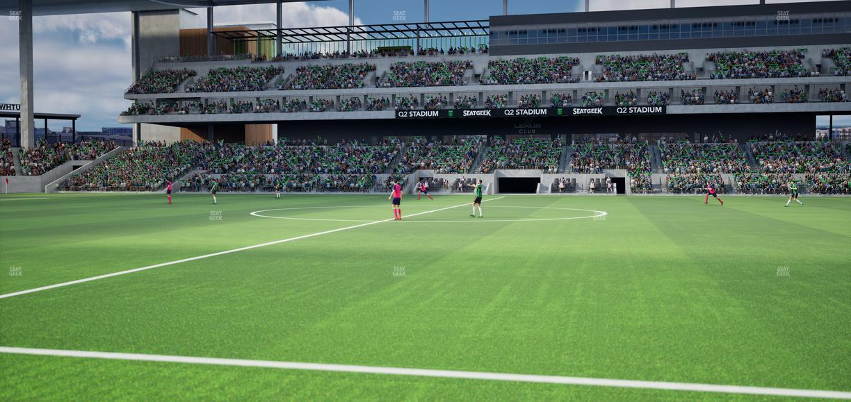 Q2 Stadium - Section East Club 131 Seat View