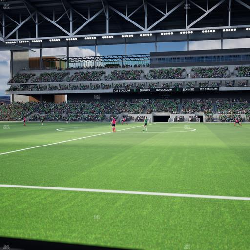 Q2 Stadium - Section East Club 131 Seat View