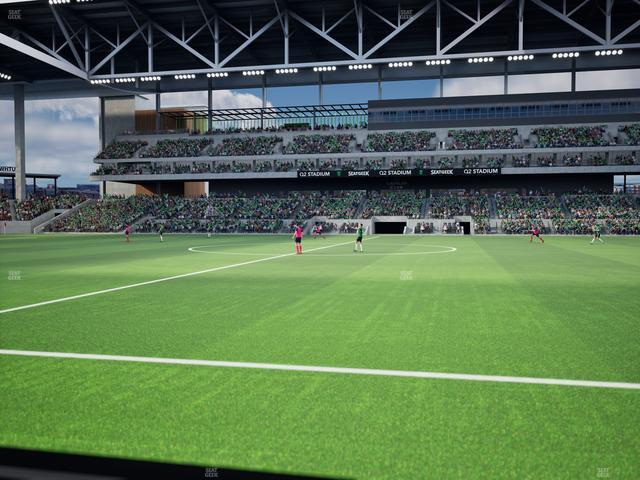 Q2 Stadium - Section East Club 131 Seat View