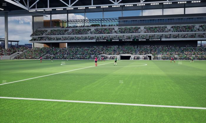 Q2 Stadium - Section East Club 131 Seat View