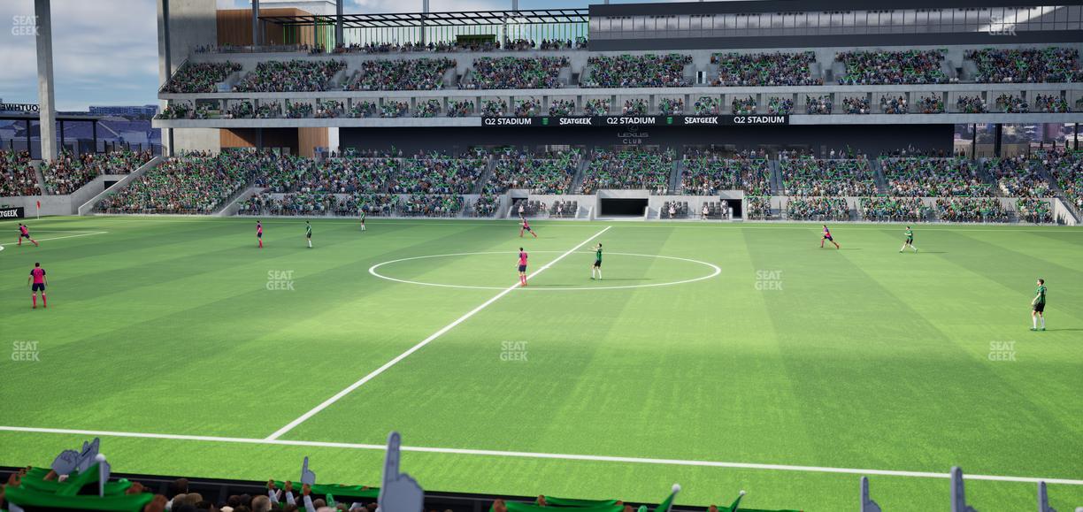 Q2 Stadium - Section East Club 131 Seat View