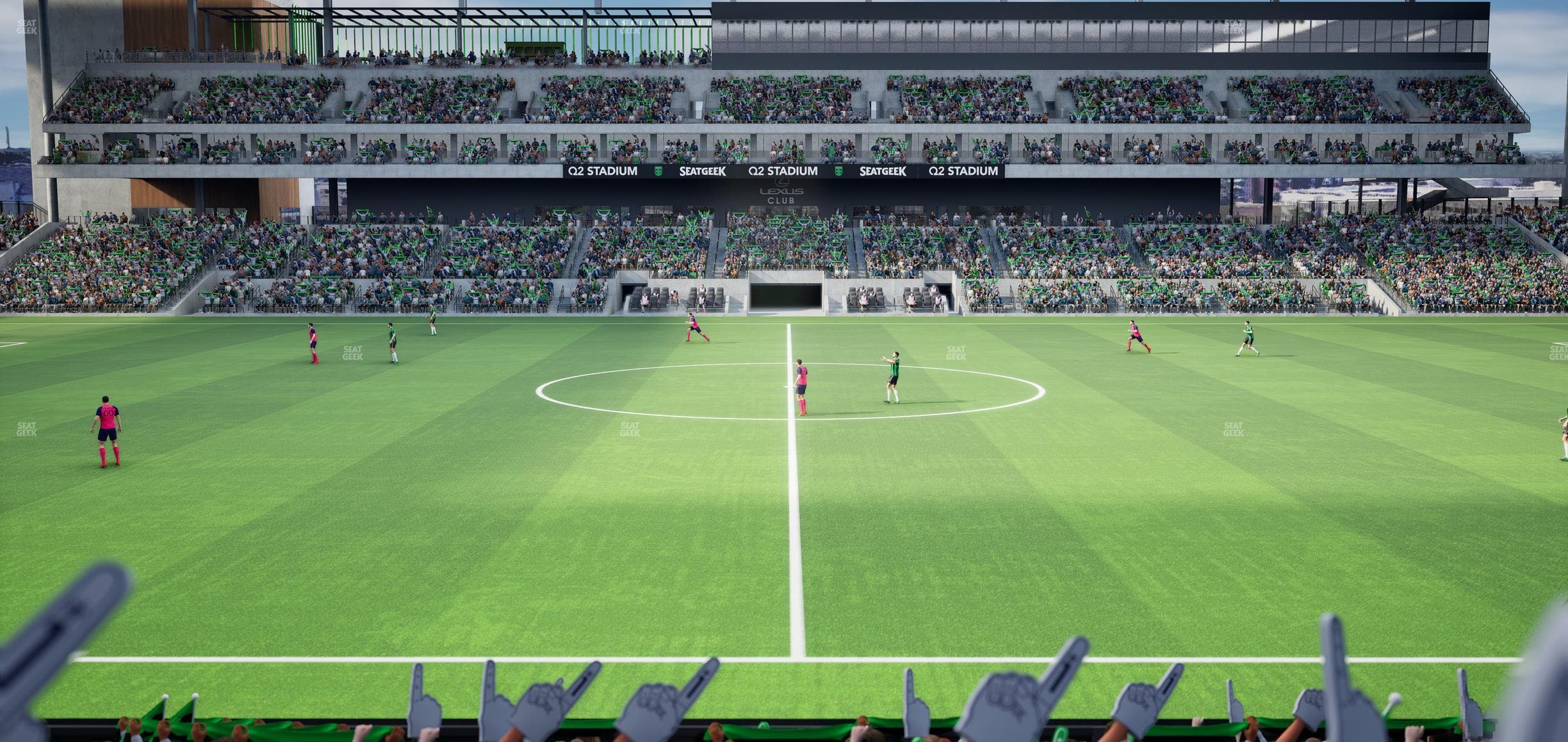 Q2 Stadium - Section East Club 132 Seat View