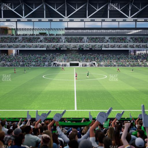 Q2 Stadium - Section East Club 132 Seat View