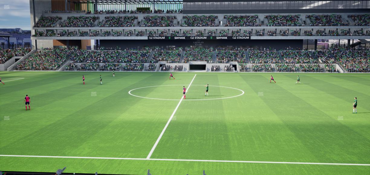 Q2 Stadium - Section East Club 132 Seat View
