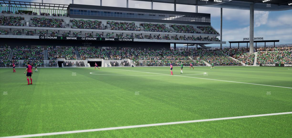 Q2 Stadium - Section East Club 133 Seat View