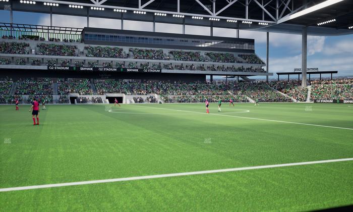 Q2 Stadium - Section East Club 133 Seat View