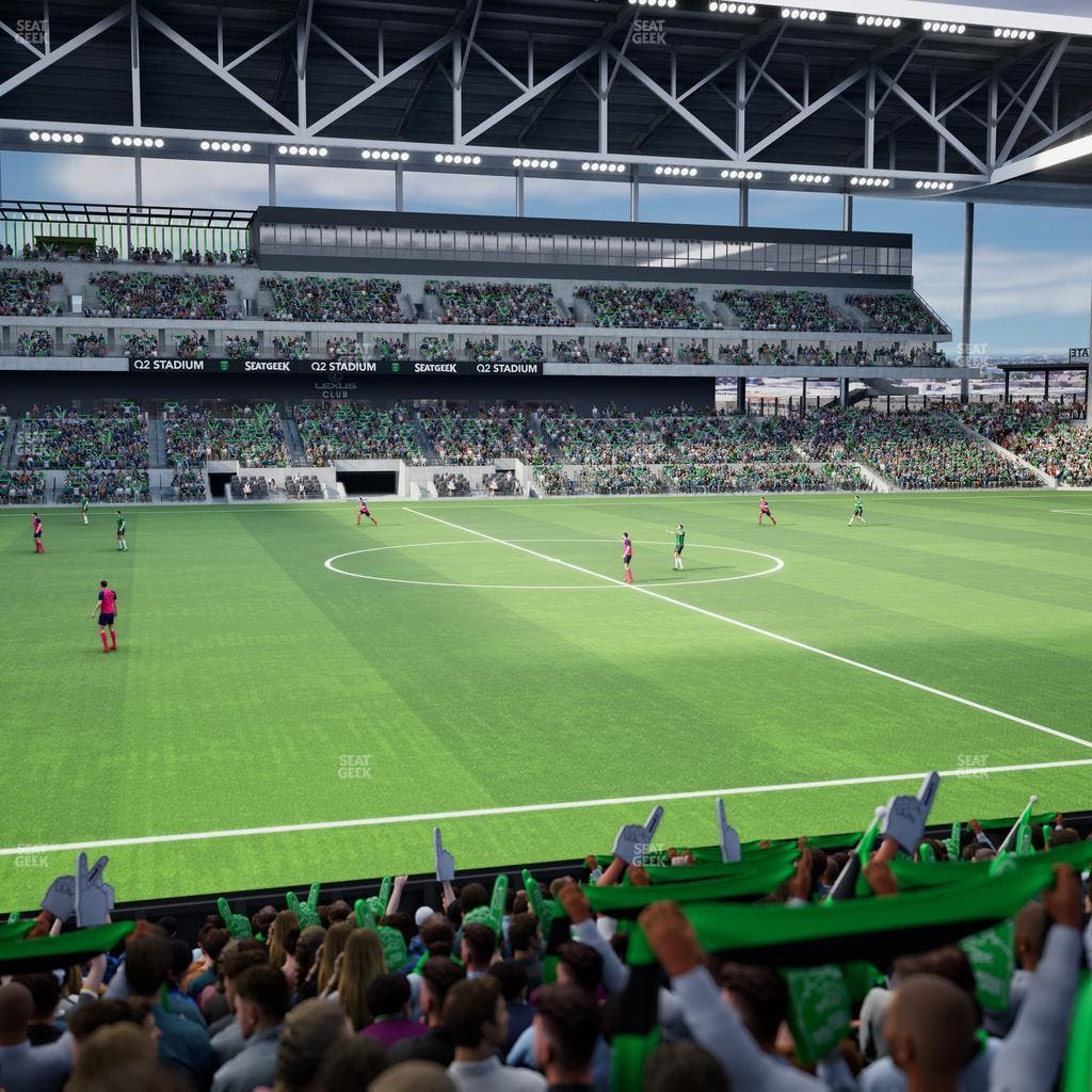 Q2 Stadium - Section East Club 133 Seat View