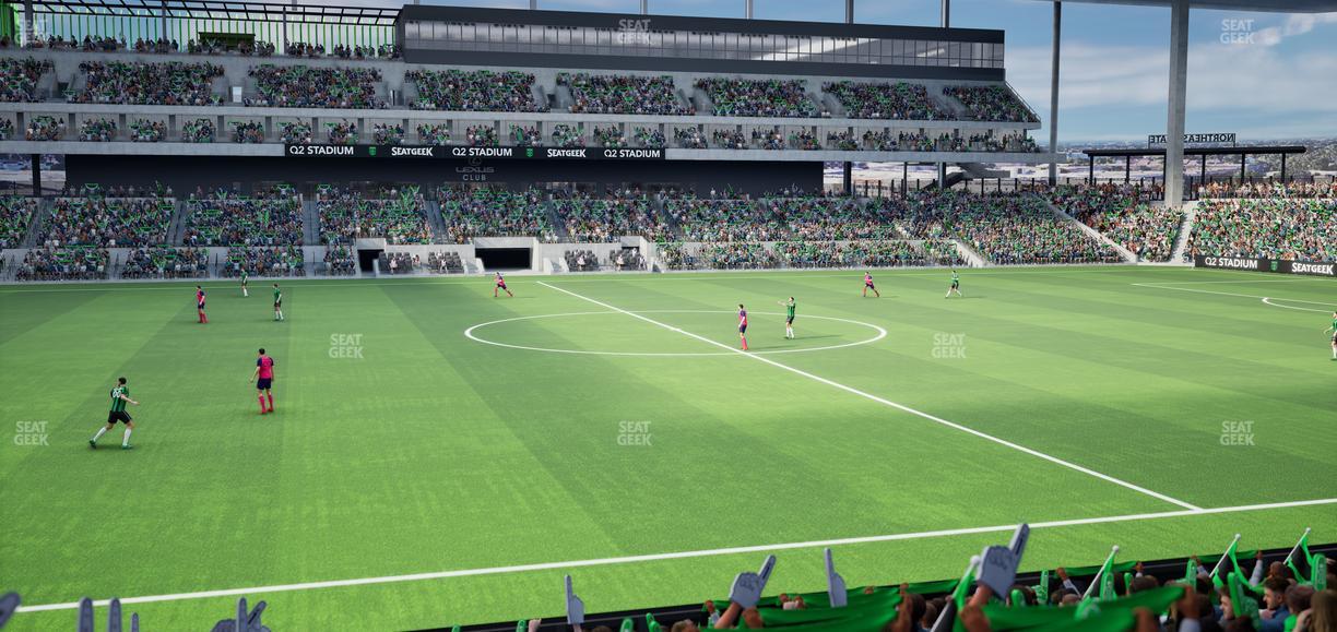 Q2 Stadium - Section East Club 133 Seat View