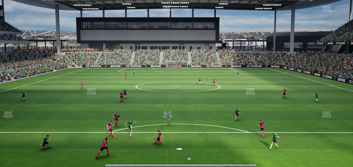 Q2 Stadium - Section Ga Supporter Seat View