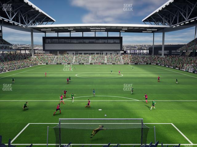 Q2 Stadium - Section Ga Supporter Seat View