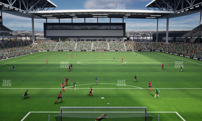 Q2 Stadium - Section Ga Supporter Seat View