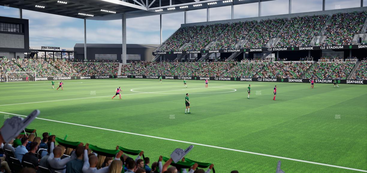 Q2 Stadium - Section Lexus Club 109 Seat View