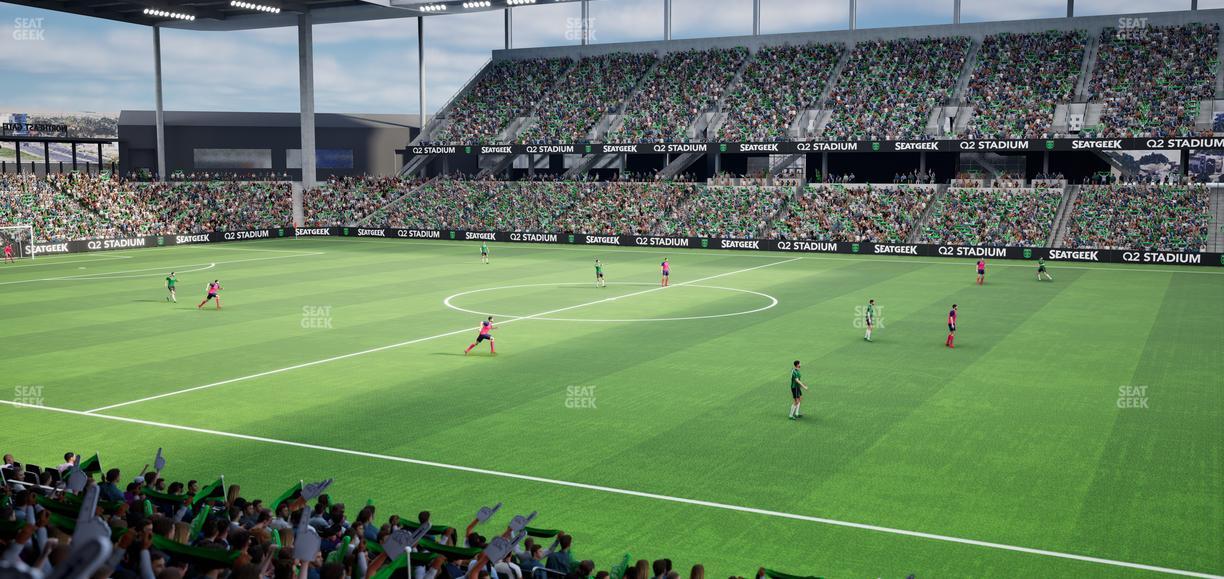 Q2 Stadium - Section Lexus Club 110 Seat View