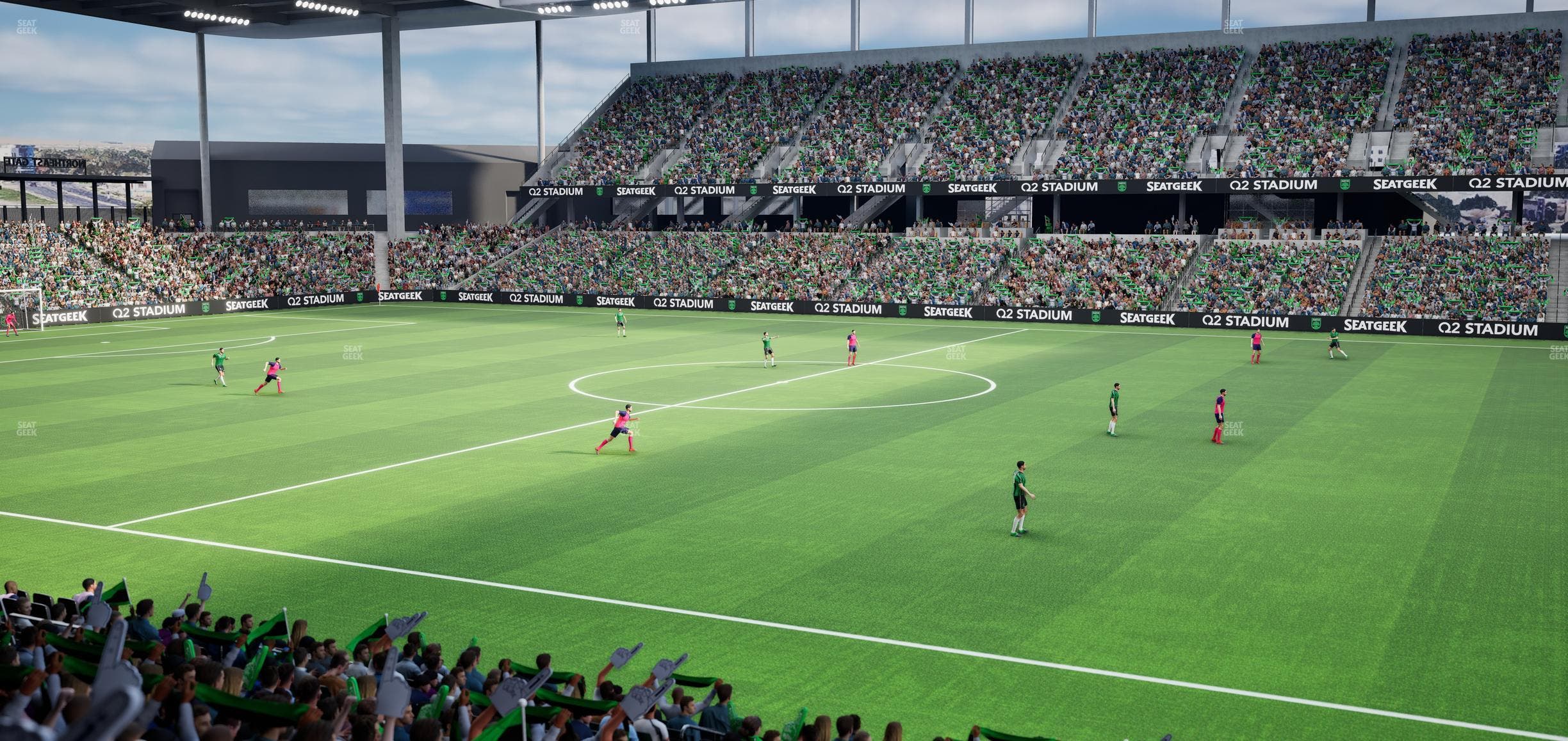 Q2 Stadium - Section Lexus Club 110 Seat View