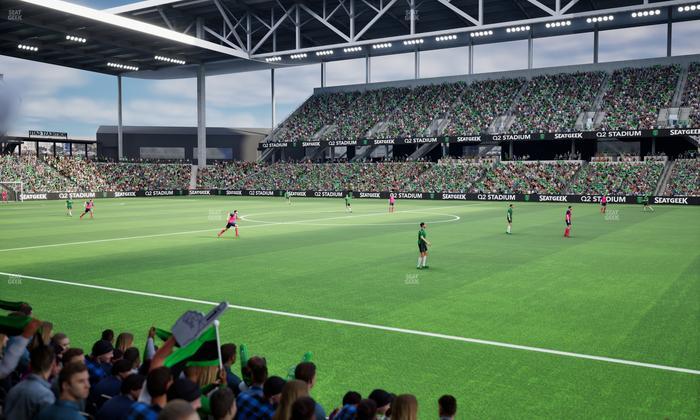 Q2 Stadium - Section Lexus Club 110 Seat View