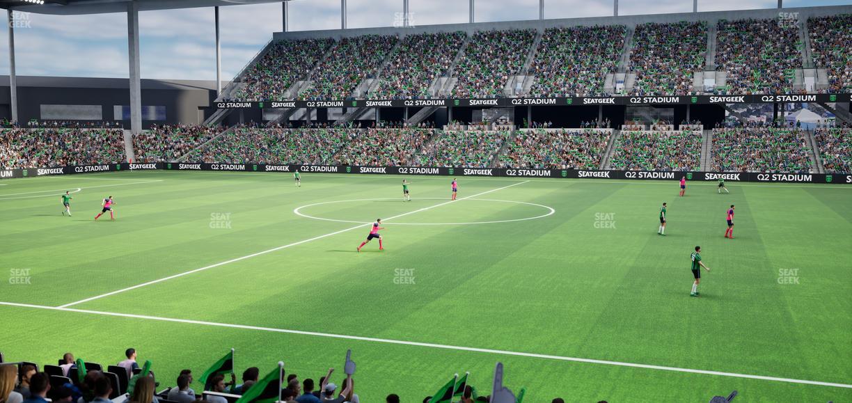 Q2 Stadium - Section Lexus Club 111 Seat View