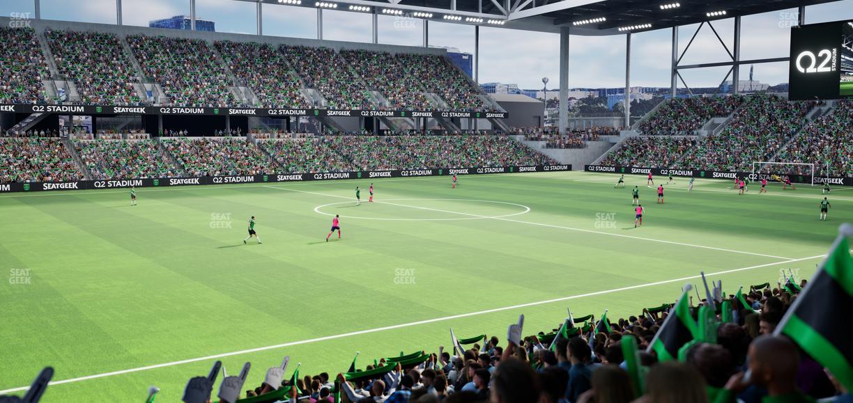 Q2 Stadium - Section Lexus Club 117 Seat View