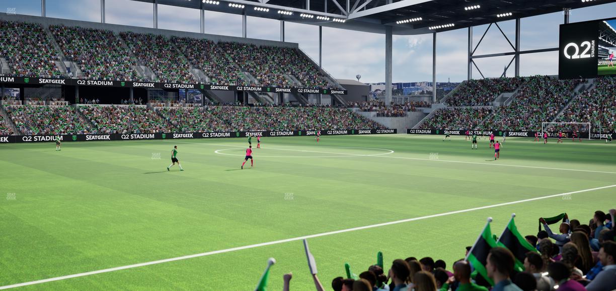 Q2 Stadium - Section Lexus Club 117 Seat View