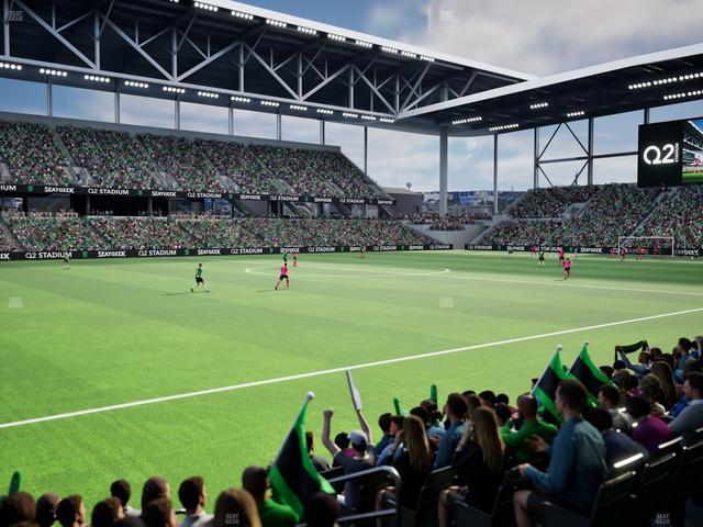 Q2 Stadium - Section Lexus Club 117 Seat View