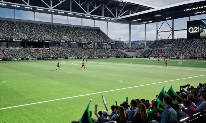 Q2 Stadium - Section Lexus Club 117 Seat View