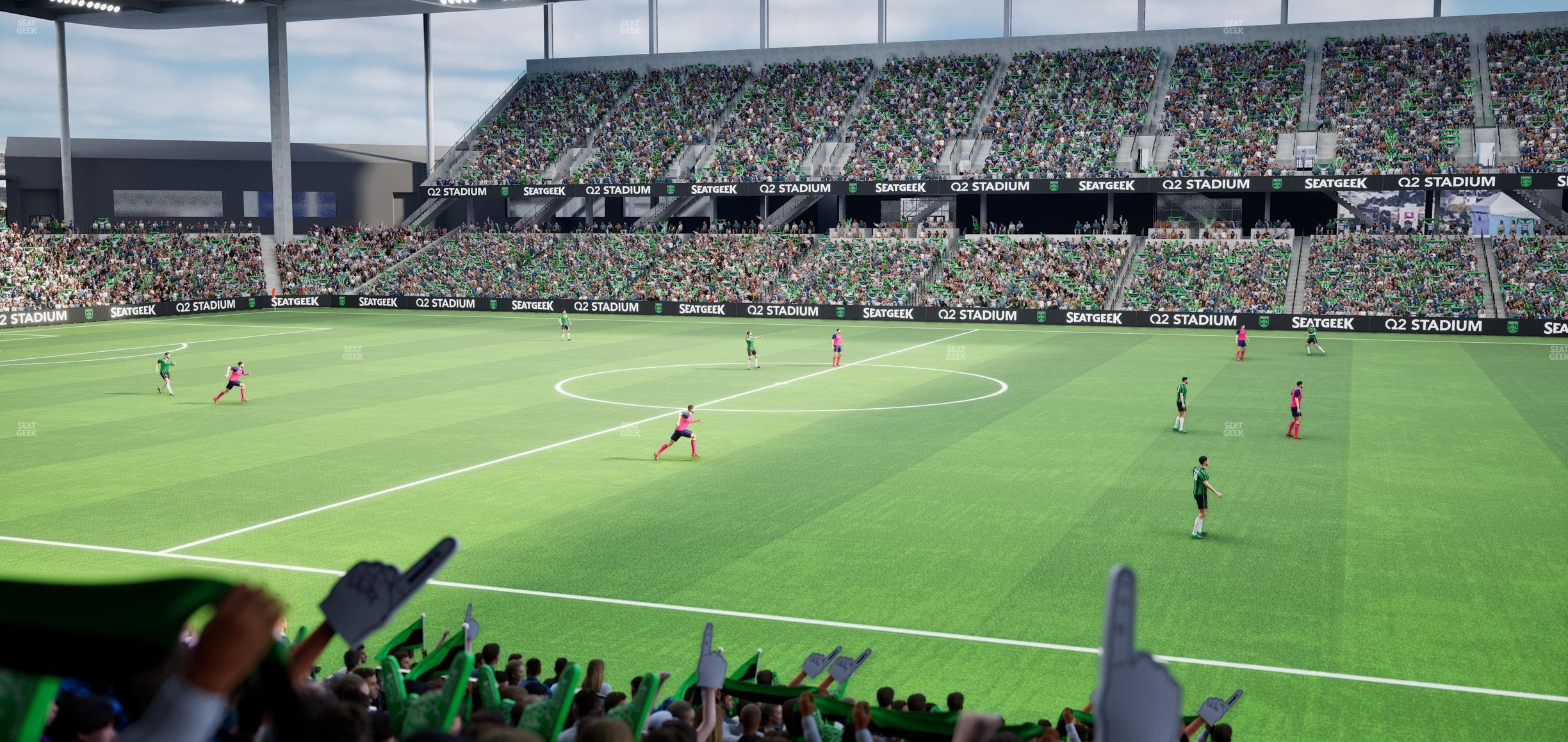 Q2 Stadium - Section Loge 111 A Seat View
