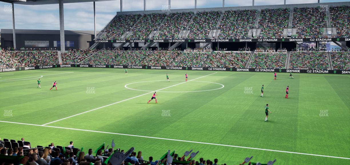 Q2 Stadium - Section Loge 111 B Seat View