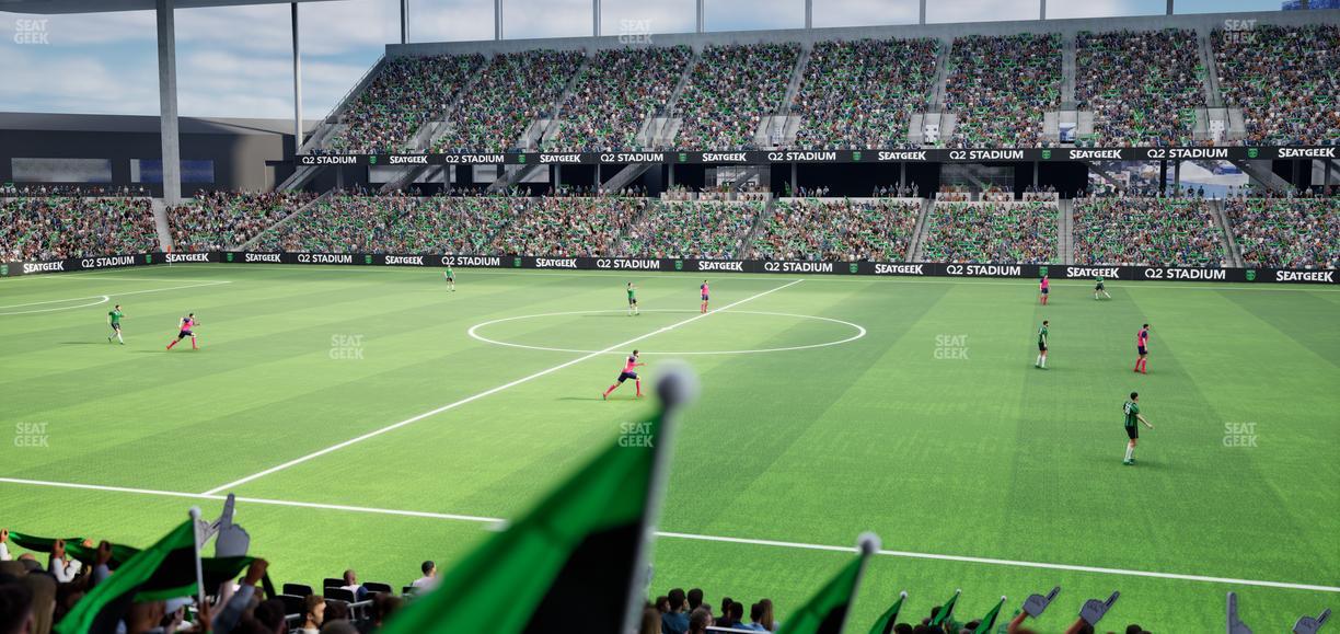 Q2 Stadium - Section Loge 111 C Seat View