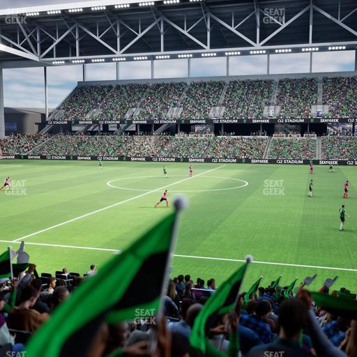 Q2 Stadium - Section Loge 111 C Seat View