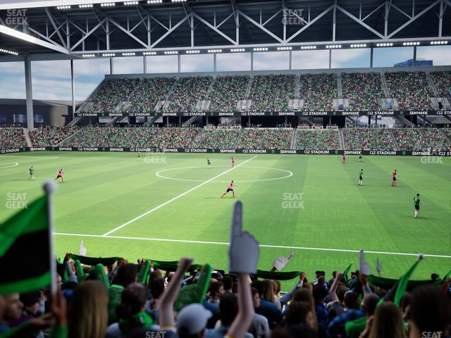 Q2 Stadium - Section Loge 112 A Seat View