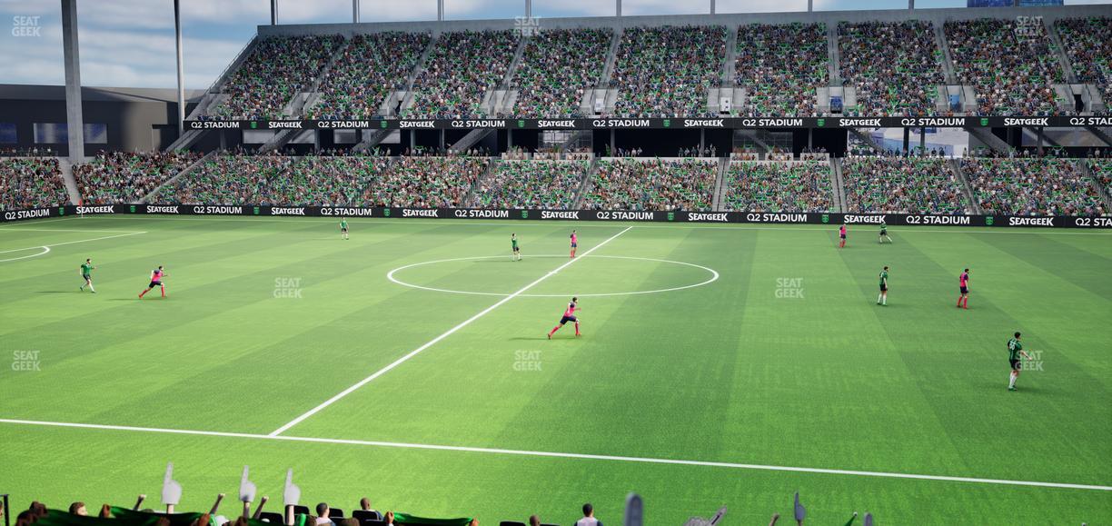 Q2 Stadium - Section Loge 112 B Seat View