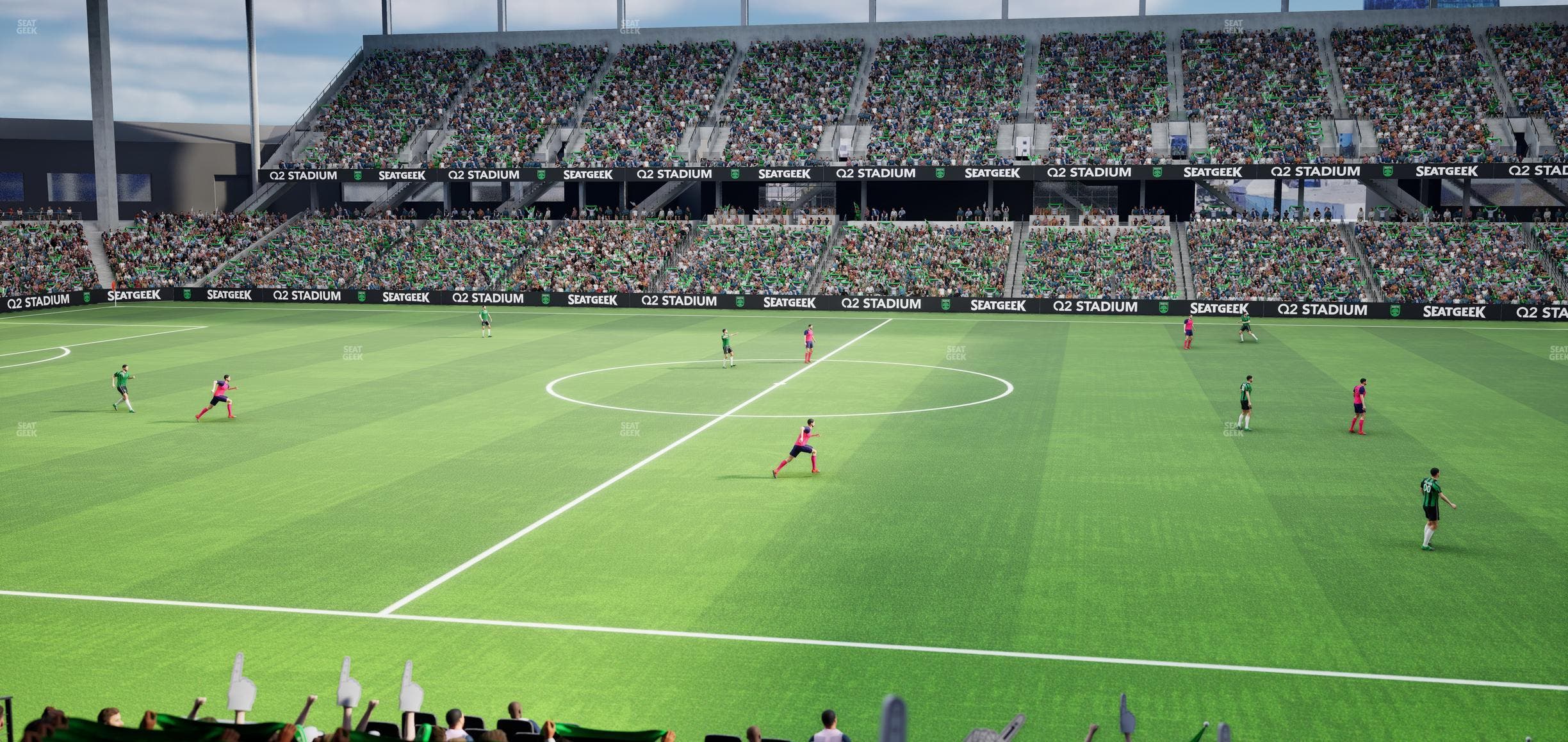 Q2 Stadium - Section Loge 112 B Seat View