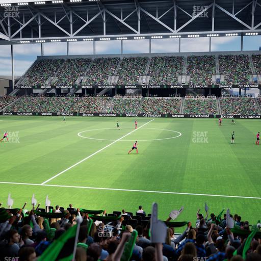 Q2 Stadium - Section Loge 112 B Seat View