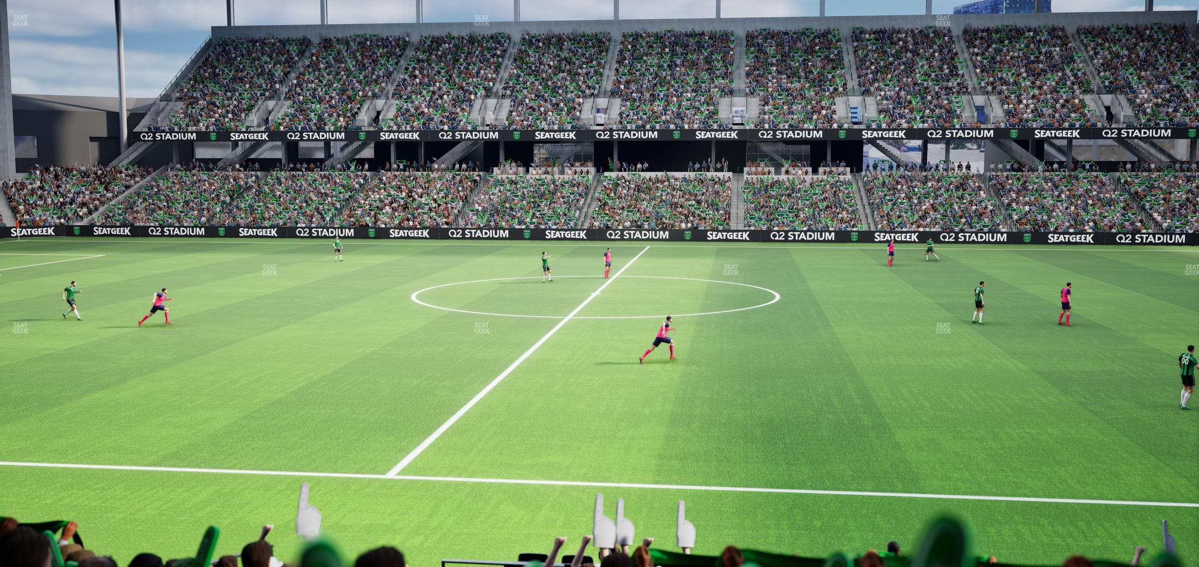 Q2 Stadium - Section Loge 112 C Seat View