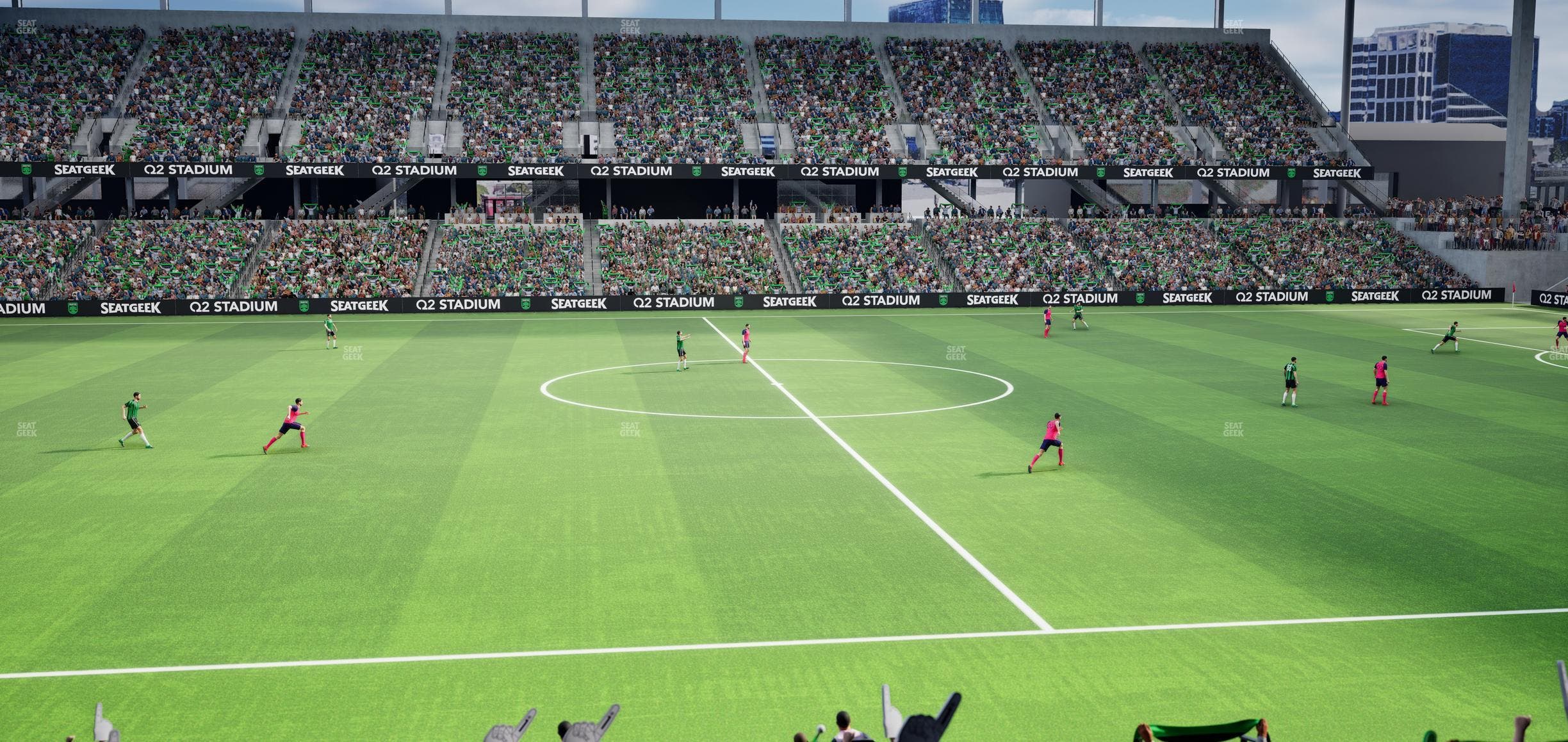 Q2 Stadium - Section Loge 114 B Seat View