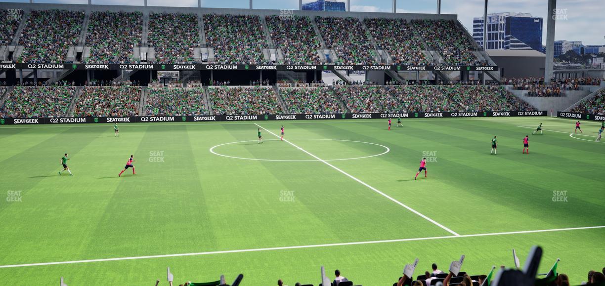 Q2 Stadium - Section Loge 114 D Seat View