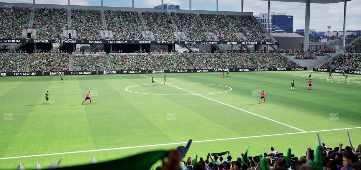 Q2 Stadium - Section Loge 115 A Seat View