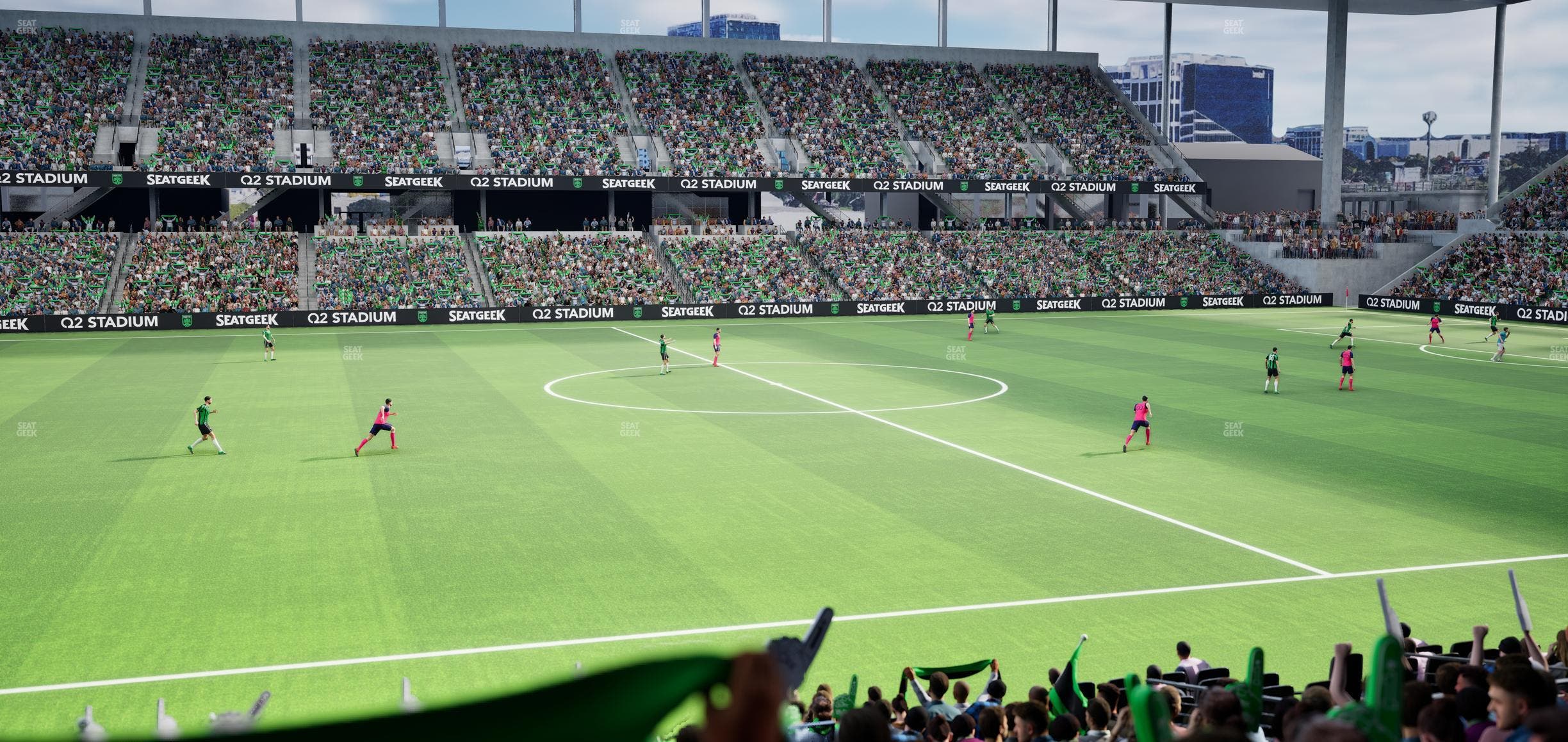 Q2 Stadium - Section Loge 115 A Seat View
