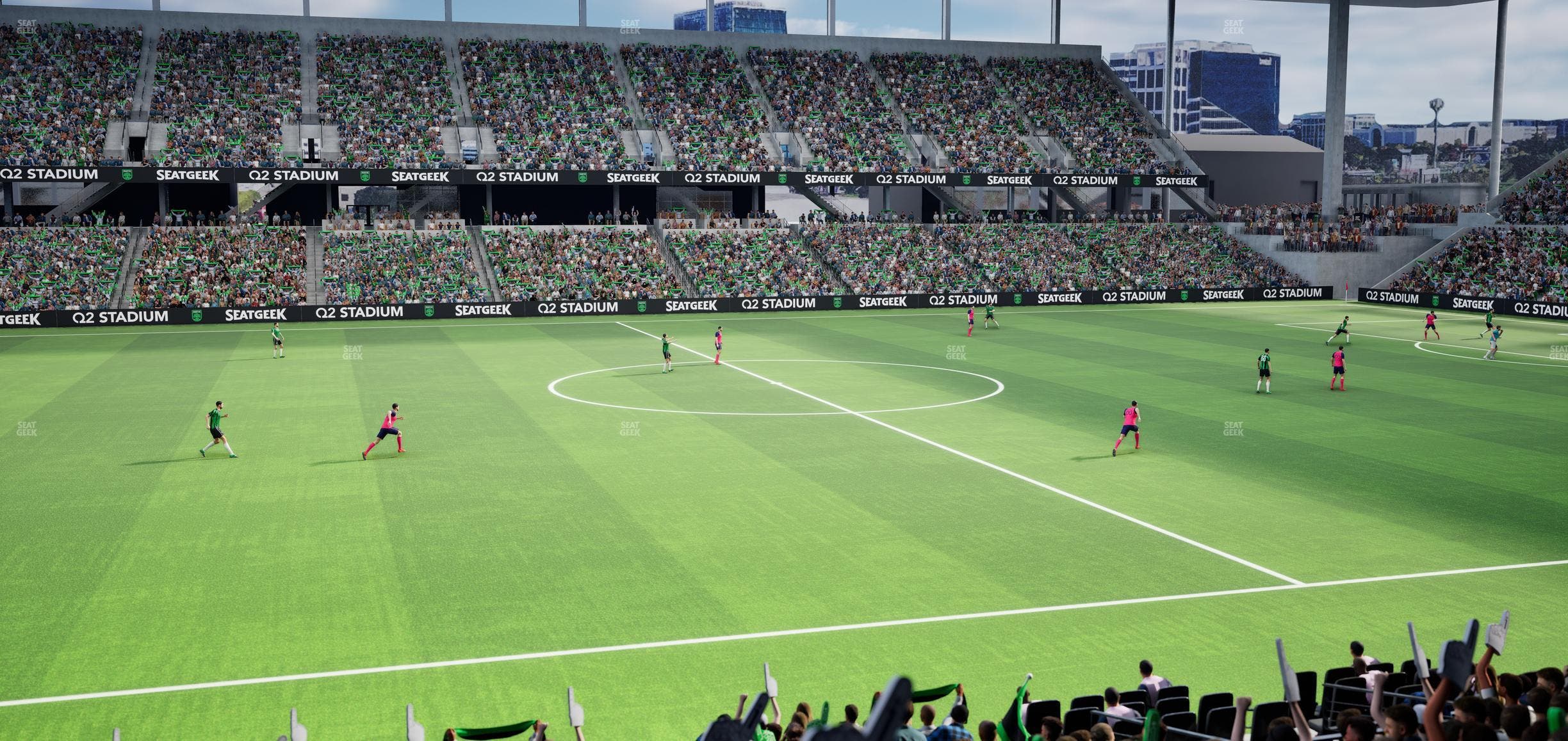 Q2 Stadium - Section Loge 115 B Seat View