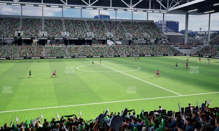 Q2 Stadium - Section Loge 115 B Seat View