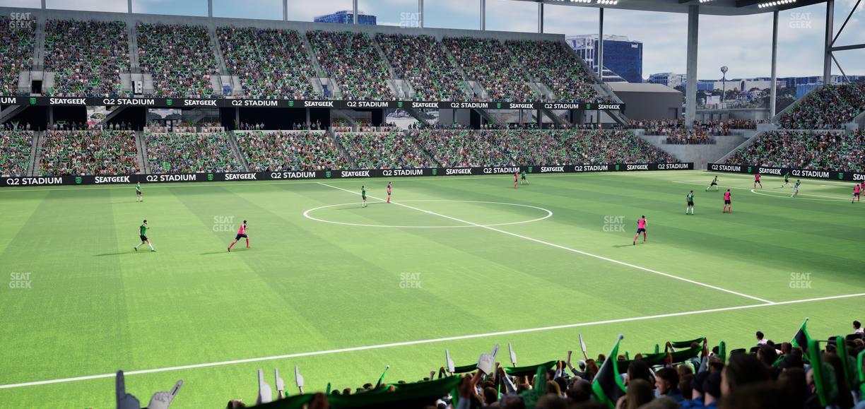 Q2 Stadium - Section Loge 115 C Seat View