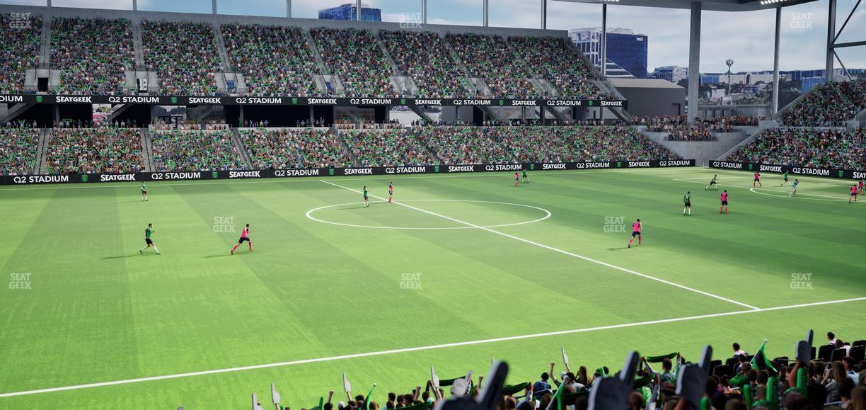 Q2 Stadium - Section Loge 115 D Seat View